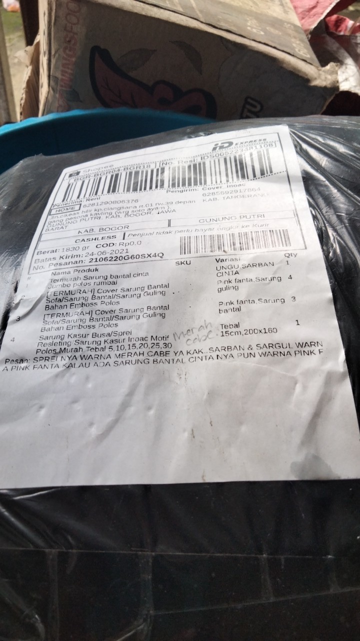 Termurah Sarung Bantal Cinta Jumbo Polos Rumbai