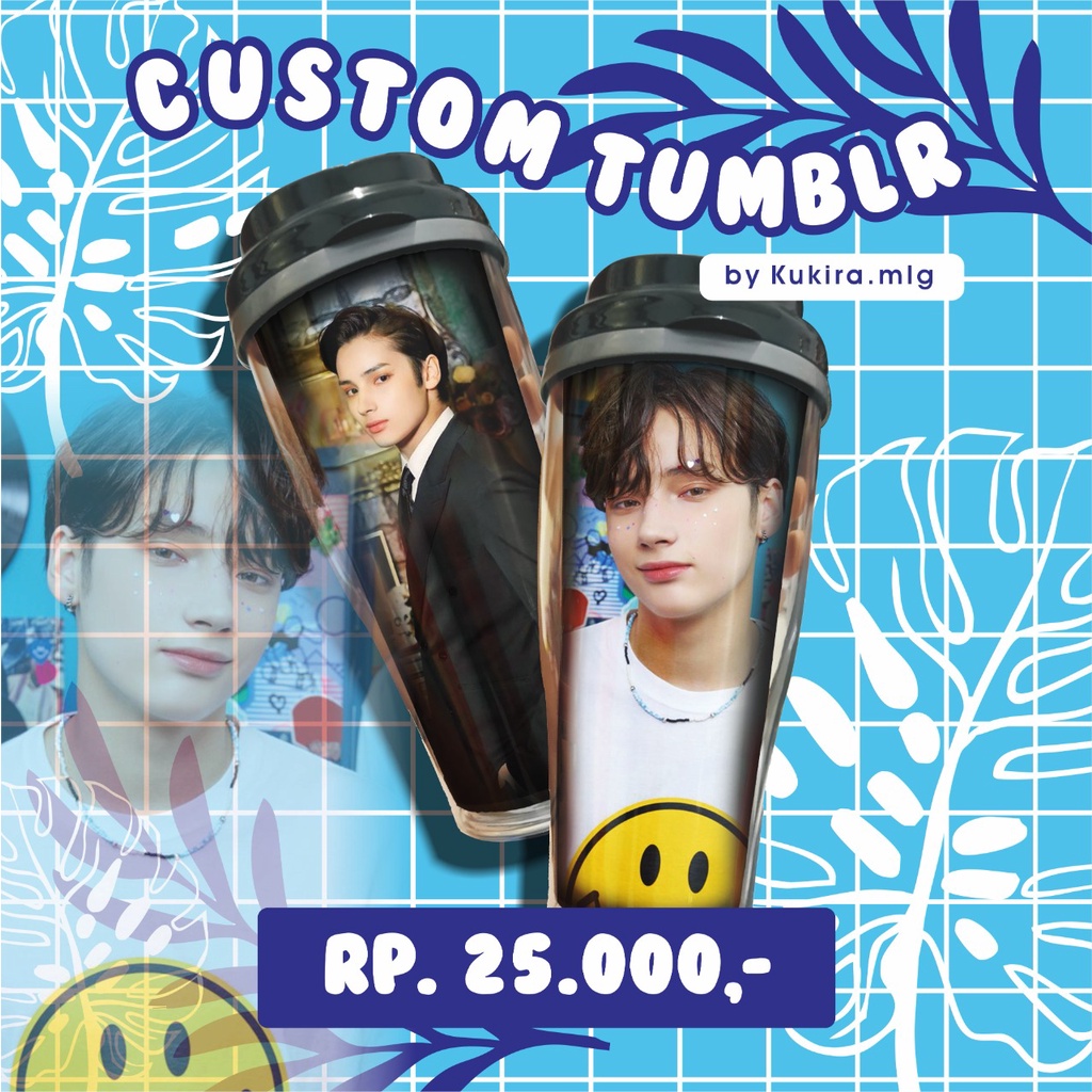 CUSTOM TUMBLER TUMBLR INSERT PAPER GAMBAR REQUEST BY CUSTOMER