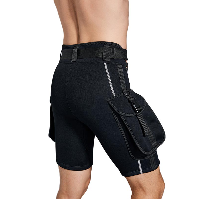 ﹍✣۩Pria Wanita Submersible Saku Celana Submersible Kaki Tas Tas Perban Celana Submersible Celana Pen