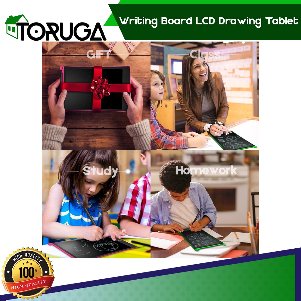 Writing Board LCD Drawing Tablet 8,5&quot; inch  Papan Tulis Mainan Edukasi Anak Anti Radiasi