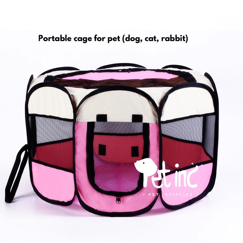 Portable cage for pet (dog, cat, rabbit)