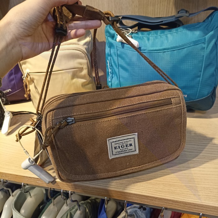 Tas Selempang Cewek EIGER19891989 BTR CANVAS SLING POUCH WS Bag 91000 7597 Ori Bandung