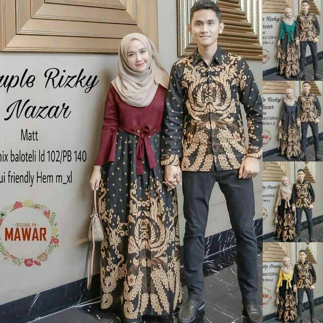Batik Couple kemeja lengan panjang RIZKY Nazar