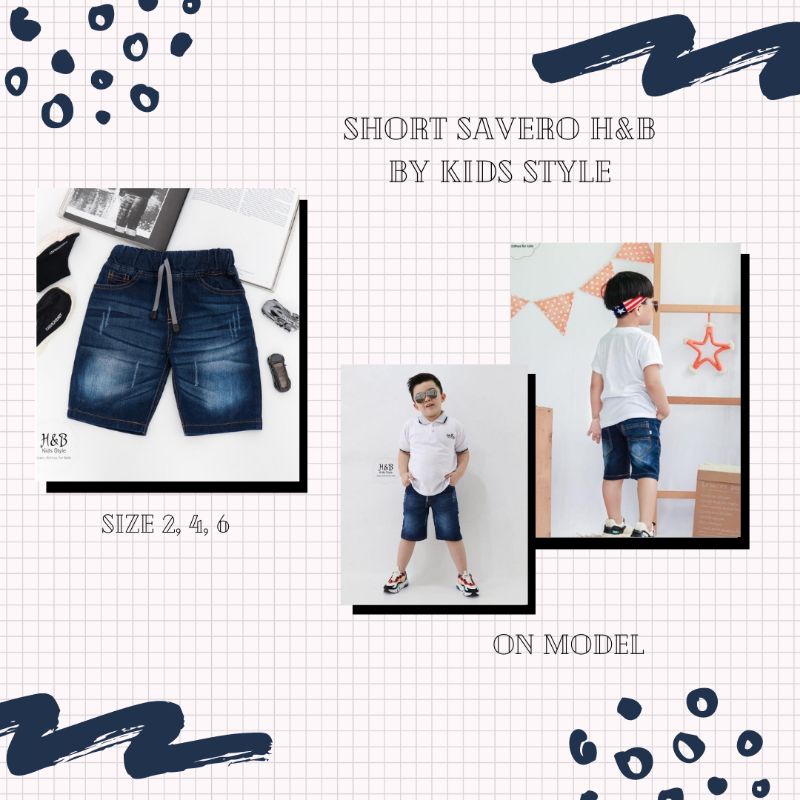 Celana Pendek Anak Premium | H&B Kids Style
