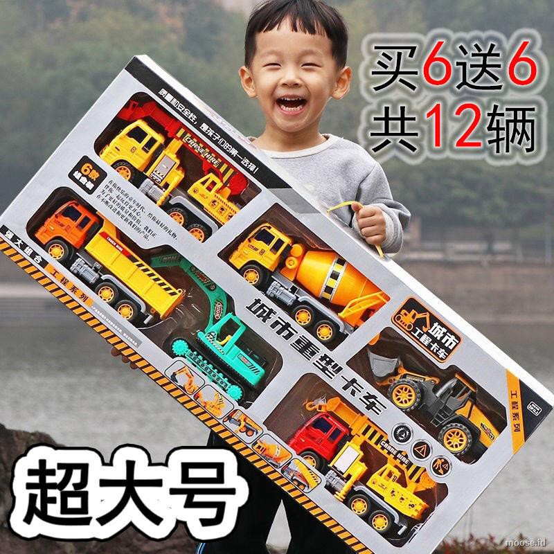  Mainan  Truk Pemadam Kebakaran Excavator Crane Ukuran Besar 