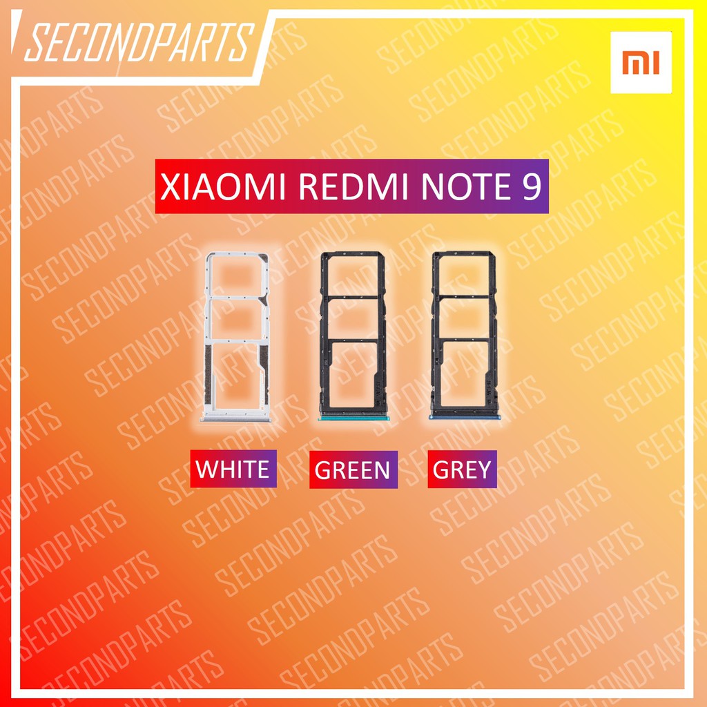 SIM TRAY SLOT SIM LOCK TEMPAT KARTU XIAOMI REDMI NOTE 9 ORIGINAL