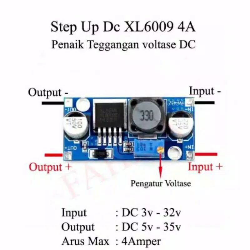 Xl6009 Modul Boost Power Supply