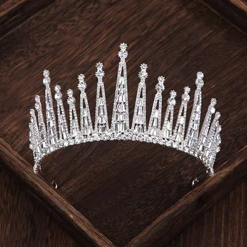 Khalifa Crown - Tiara Mahkota Pengantin Gold &amp; Silver - Wedding Bridal Korea