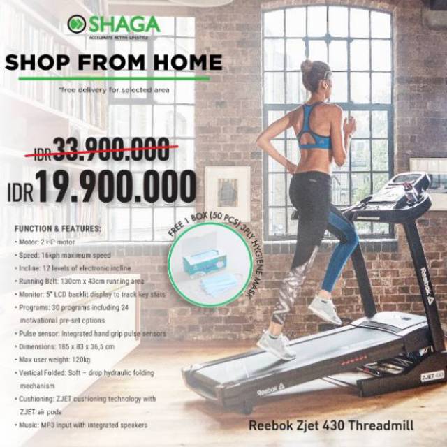 reebok zjet 430 treadmill