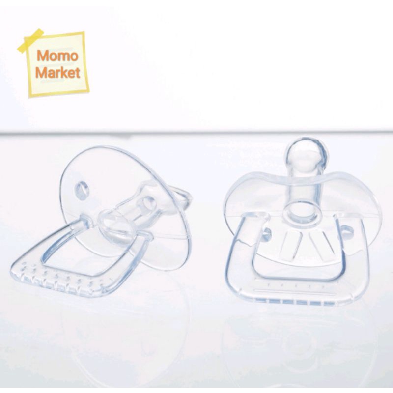 Empeng Bayi Silikon Baby Pacifier Bentuk Bulat dan Gepeng