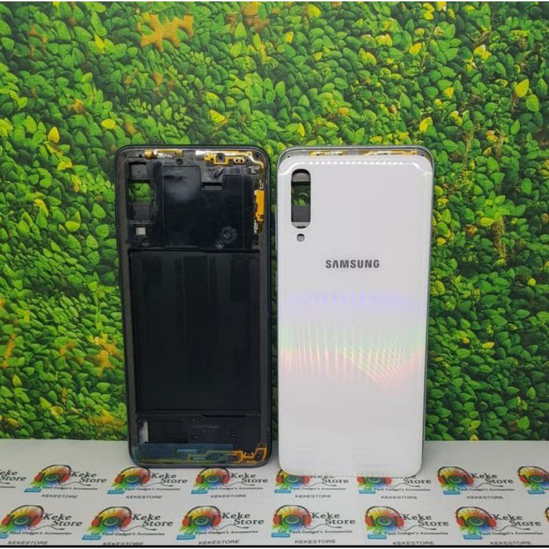 KESING CASING HOUSING FULLSET FRAME+BACKDOOR BEZZEL BAZEL SAMSUNG GALAXY A70 A70F ORIGINAL