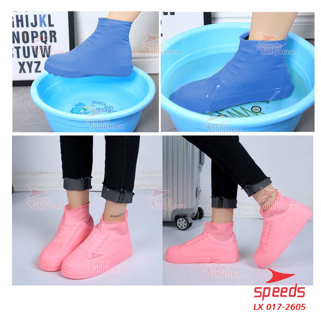 Cover Shoes Cover Sepatu Karet Pelindung Sepatu Anti Air Hujan Funcover Speeds 017-2605-7