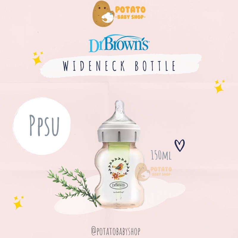 Dr Brown’s Ppsu Deco Wideneck Options+ Bottle /  Dr Brown DrBrown