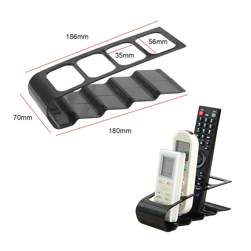 Rak Tempat Remote Control Stand Holder 4 Slot Desktop Bracket Rack IR