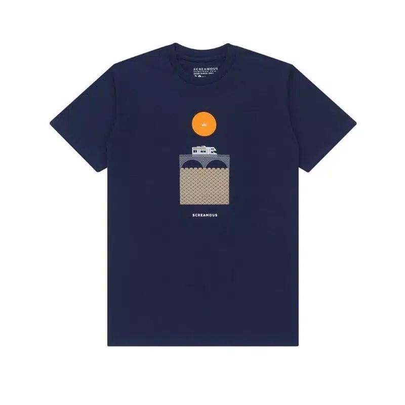 kaos pria simple/t-shirt screamous/pakaian pria wanita dewasa