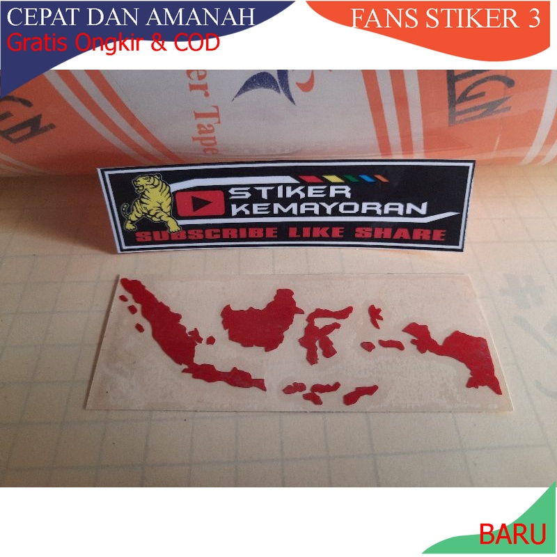 

BARU Cutting sticker peta indonesia bahan mantul cahaya murah berkwalitas