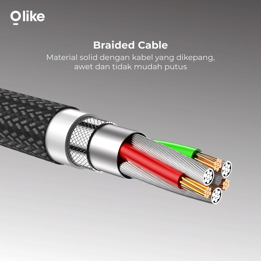 KABEL TYPE C TO LIGHTNING OLIKE 20W 2.22A D102CL