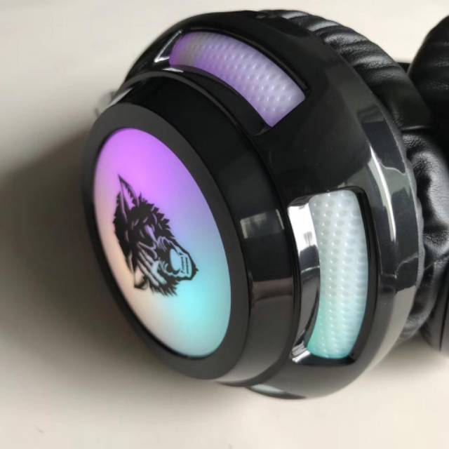 V8 RGB Super Bass Gaming Headset Cool Light