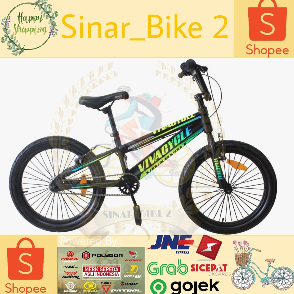 Sepeda Bmx 20Inch VivaCycle Ban Jumbo 3.0 (Gosend/Grab)