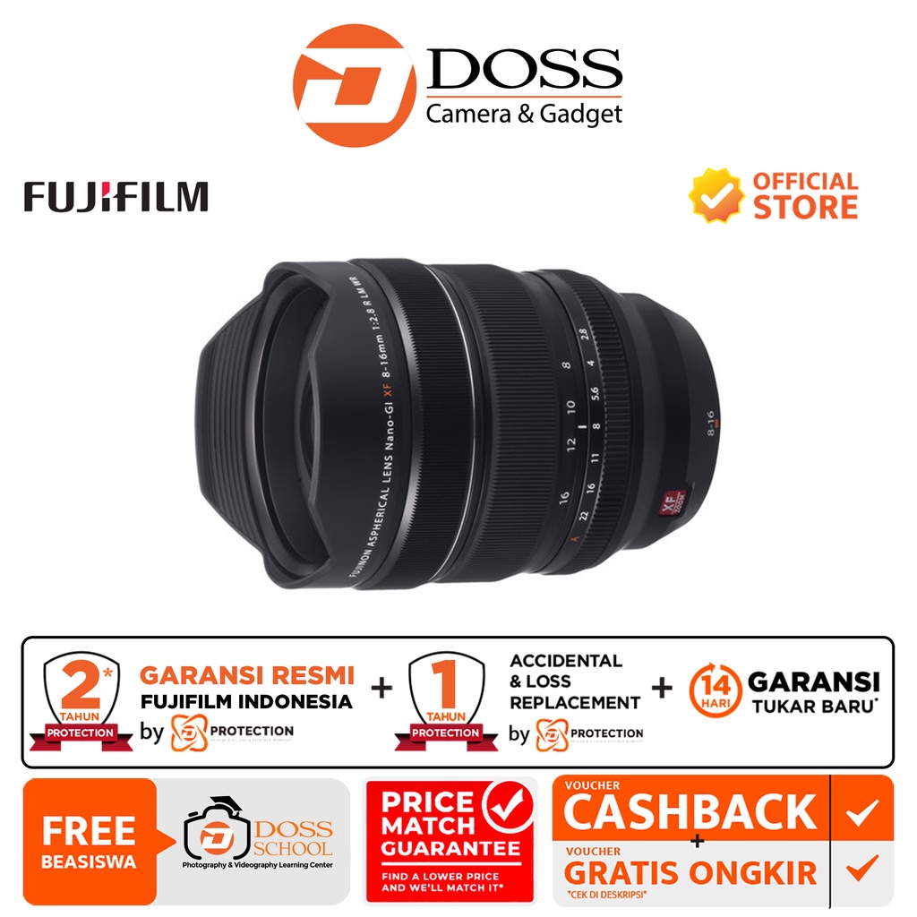 Fujifilm XF 8-16mm f/2.8 R LM WR - Fujinon Zoom Lens