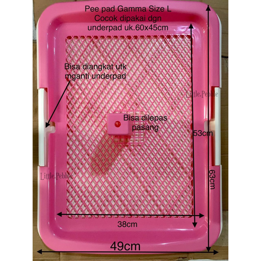 pet toilet training tray pee pad dog Gamma Large-tempat pipis anjing