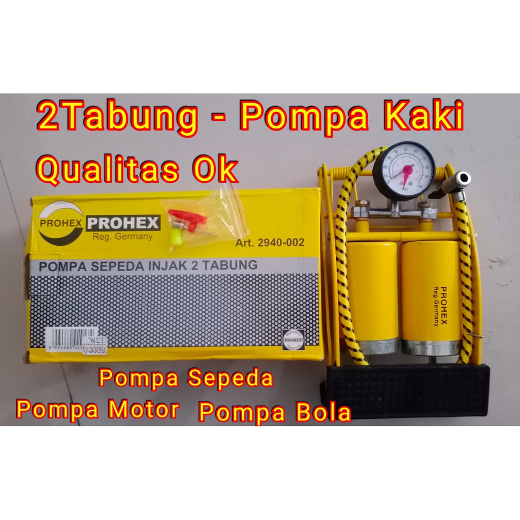 Jual Pompa Angin Pompa Sepeda Pompa Motor Pompa Tabung Prohex Shopee Indonesia