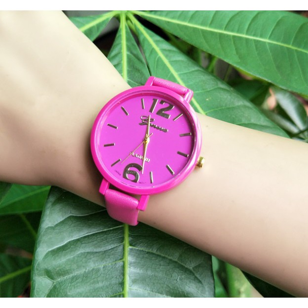 Jam Tangan Wanita Kulit BIG126 Korea Fashion Leather Ladies Women Analog Watch