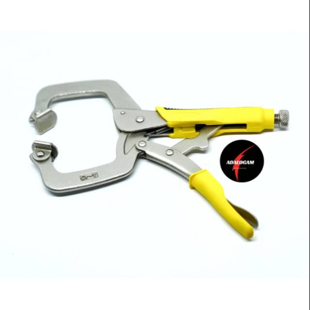 Suplier Locking Plier 11 Inch - Face Clamp Catok Kayu - Tang Welding Catok Buaya QwBXNJsbkBV5q