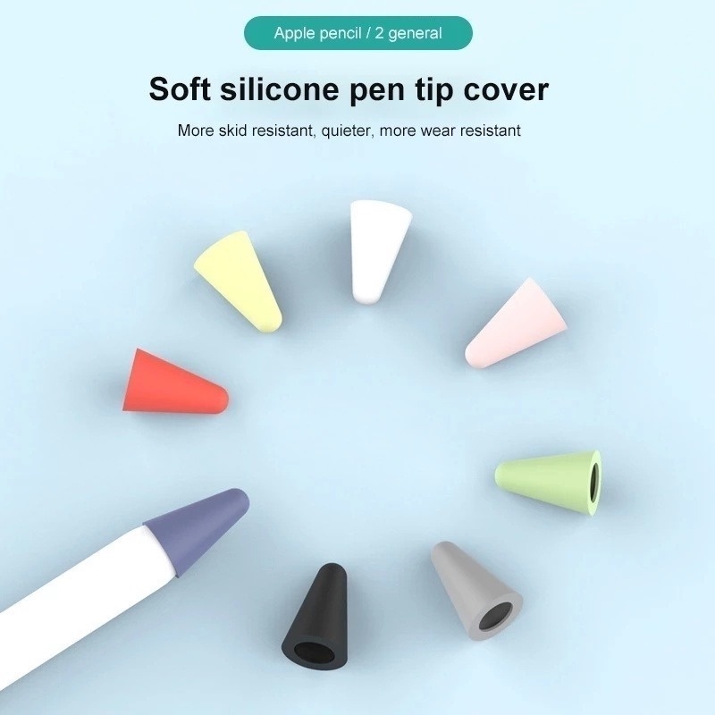 1pc Cover Pelindung Ujung Pen Stylus Universal Bahan Silikon Anti Gores