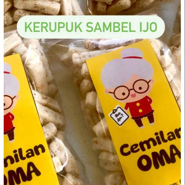 

Kerupuk Sambel Ijo! Snack Jajan Cemilan Kripik Krupuk Keripik