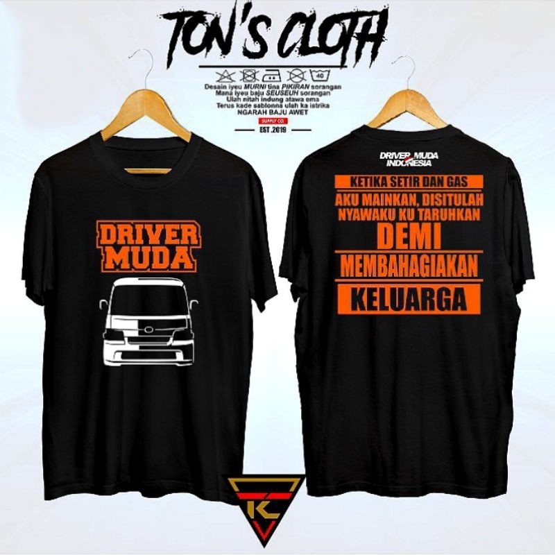 KAOS BAJU DRIVER MUDA INDONESIA GRANMAX GRAN MAX/KAOS MOBIL GRANDMAX DRIVER MUDA INDONESIA TERLARIS 