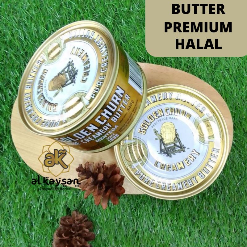 Jual GOLDEN CHURN BUTTER PREMIUM HALAL 340gr/ MENTEGA Shopee Indonesia