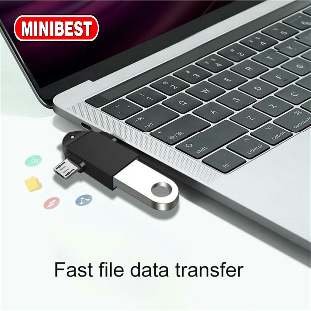 MB OTG Type C Adapter 2 In 1 Micro Usb C 3.0 Flash Disk Dan Mouse Konektor Untuk Android Smartphone