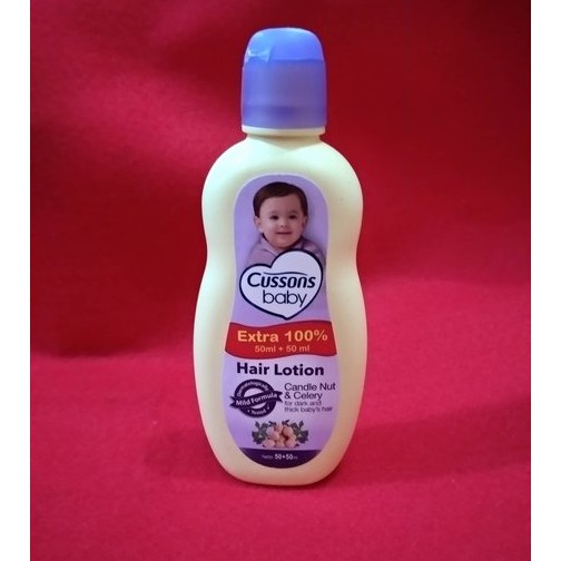 ORIGINAL Cussons Baby Hair Lotion 50ml+50ml / Cusson Hair Lotion Bayi 50ml Plus 50ml