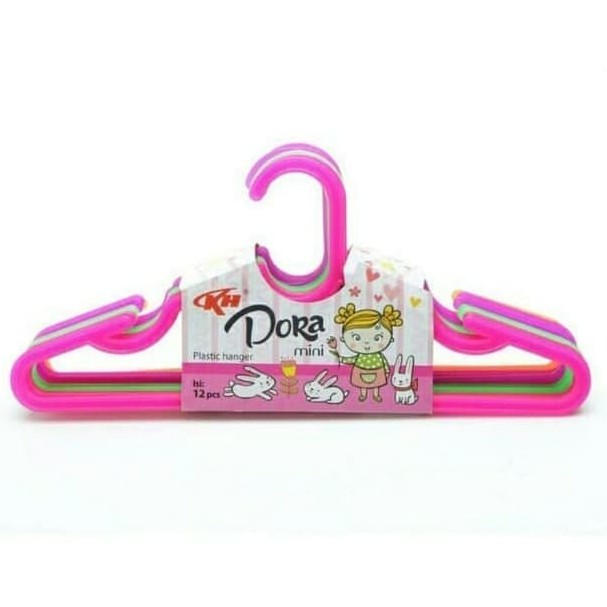 Hanger Baju Anak DORA 1 PAK Isi 12 Buah (GROSIR TAWAR HARGA)