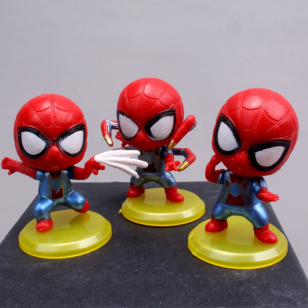 8pcs action figure Spiderman Untuk Dekorasi Kue