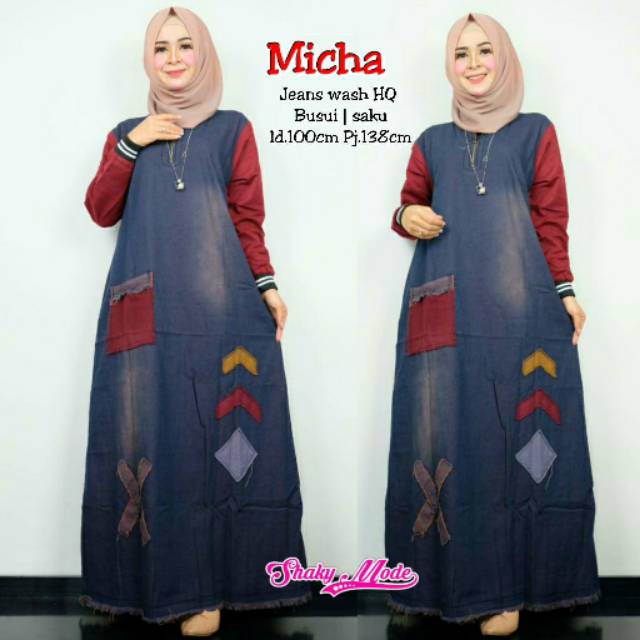 DRESS DEWASA // MICHA // MAT JEANS