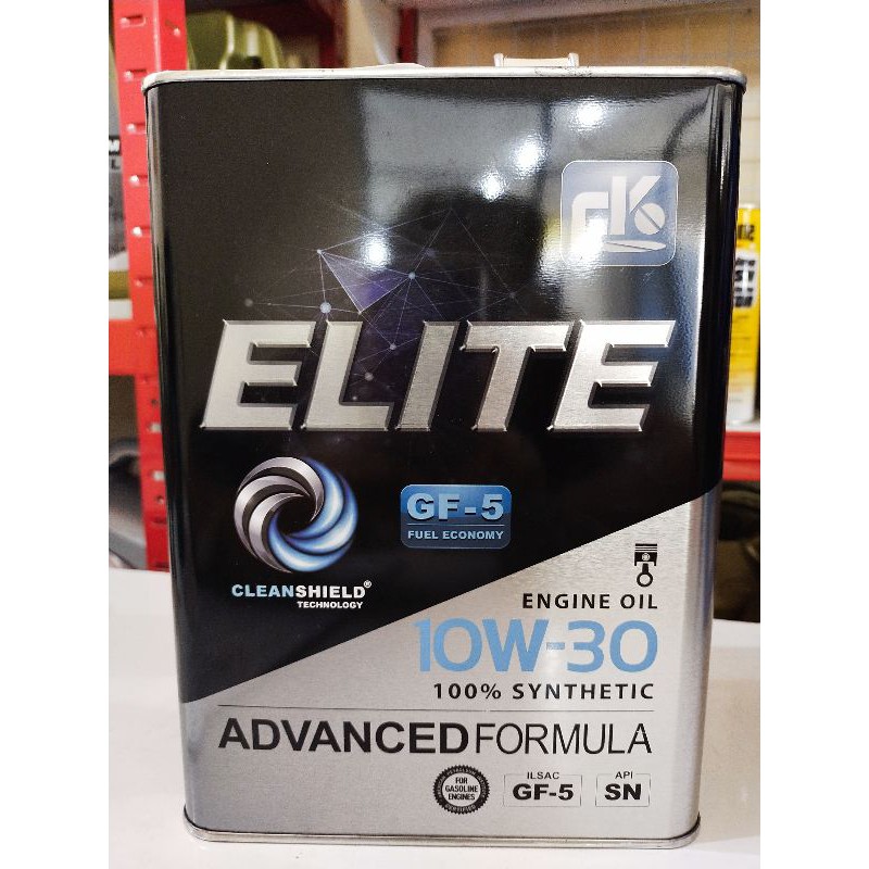Oli mesin mobil FK elite 10W 30 galon 4liter. pelumas oli mobil