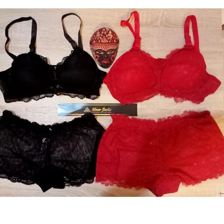 Telah Hadir.. [HITAM]BRA SET + CD HITAM,LINGERIE,BH SET + CELANA DALAM,BRA SET + CELANA DALAM FULL R