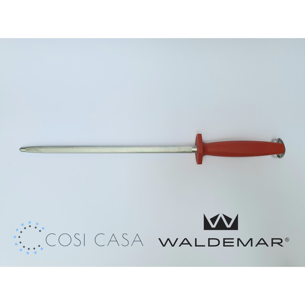 WALDEMAR MAYNOR 12" SHARPENING STEEL RED, PP HANDLE, NSF 14.0101.30RD