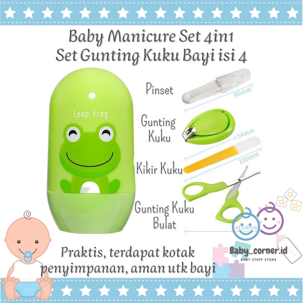 baby manicure set 4in1 | gunting kuku bayi isi 4 | baby care set