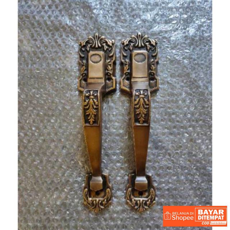 Brass pull handle / handle pintu garas kuningan antik Termurah