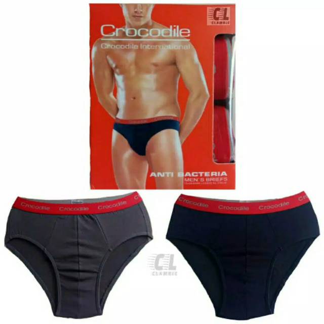 2pcs CELANA DALAM SEGITIGA BOXER PRIA CROCODILE MERAH S M L XL/BOXER/CANGCUT/SEMPAK