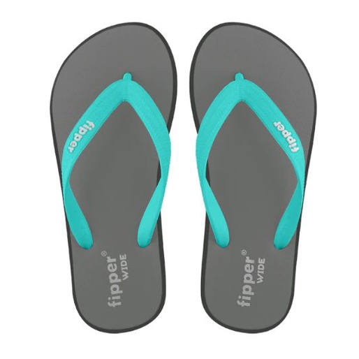 Sandal Fipper Wide Grey Grey Dark Turquoise Original