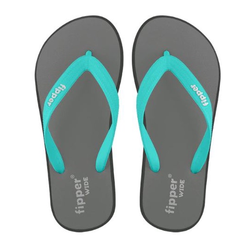 Sandal Fipper Wide Grey Grey Dark Turquoise Original