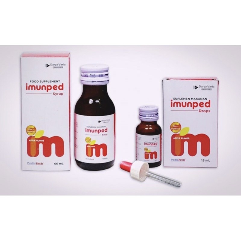 Imunped sirup 60 ml | drop 15 ml ( vitamin meningkatkan daya tahan tubuh anak &amp; bayi )