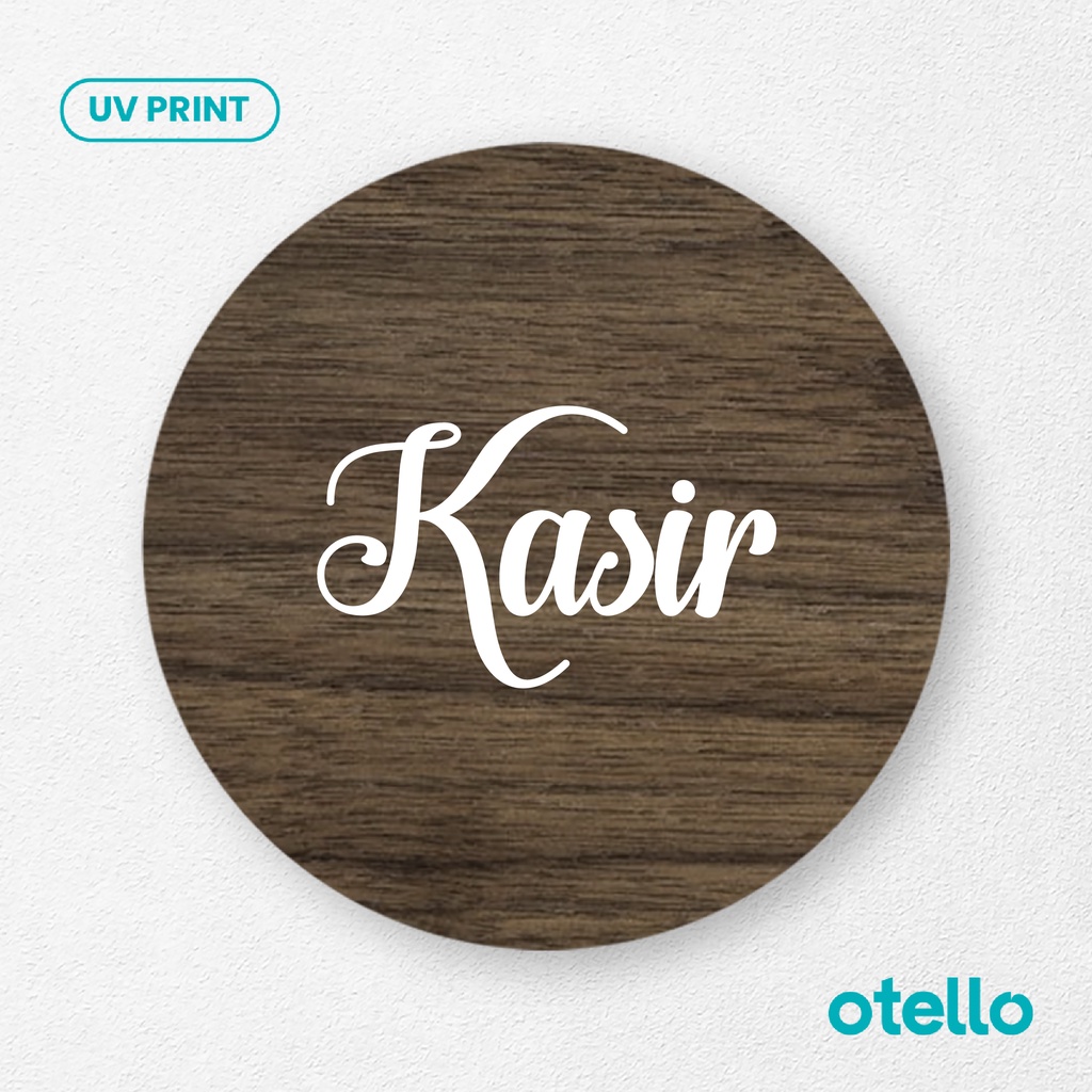 Signage Kasir Sign Board Cashier Label Tempel Stiker Kafe Restoran Tag Plat Tulisan Dinding Meja