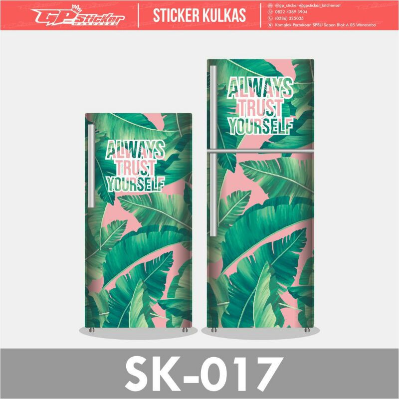 

STICKER KULKAS CUSTOM / MOTIF LAMINASI