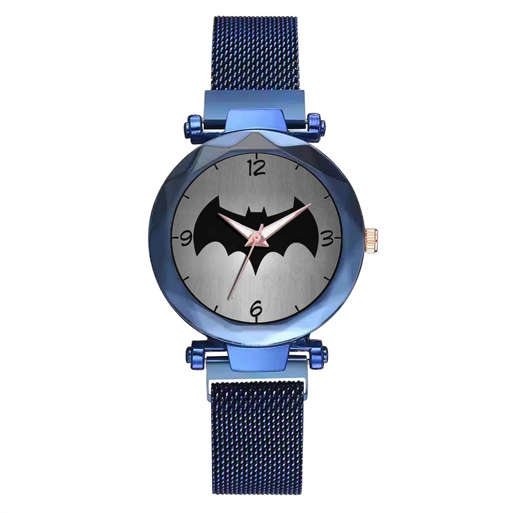 Jam Tangan Wanita Custom - BATMAN MOTIF 2 Free Box &amp; Batre Cadangan