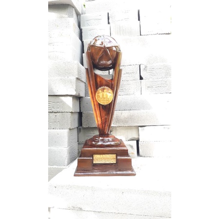Piala Bergilir turnamen sepakbola/futsal kayu jati